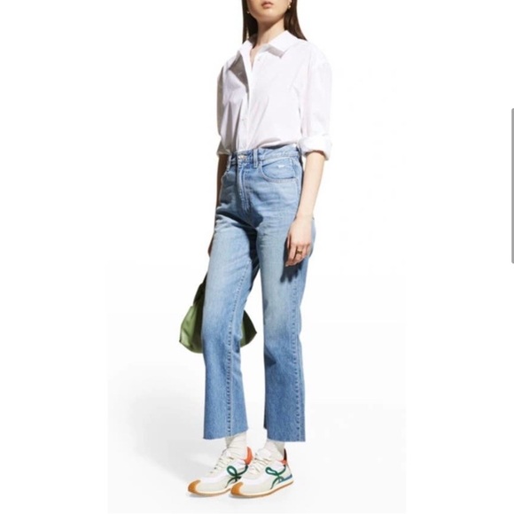 SLVRLAKE Frankie High Rise Crop Flare Jeans in Better Days - Picture 2 of 7